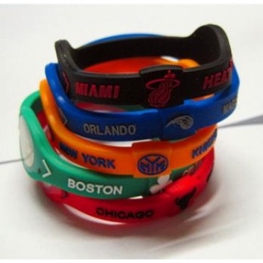 Голубой спортивный браслет Power Balance «NBA Orlando»